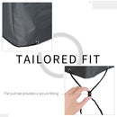 Extra Large Waterproof Outdoor Furniture / Dining Set UV Protective Cover 108" x 80" x 35" - Grey - Seasonal Overstock