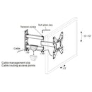 Full Motion 17" - 42" TV Wall Mount with Single Stud Installation - Seasonal Overstock