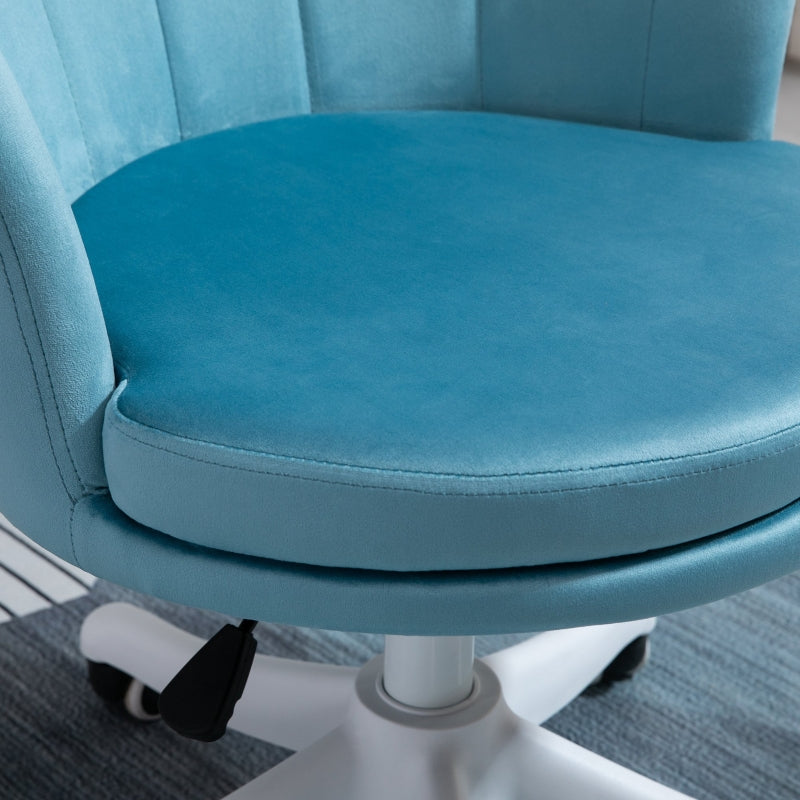 Morgana Mid Back Swivel Task Chair - Blue - Seasonal Overstock