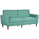 Sofas, Oakwood 76" Green Modern Upholstered Sofa - Seasonal Overstock