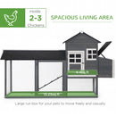 Pleasant Patch 84" Deluxe Chicken Coop - Grey - Seasonal Overstock
