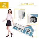 Rabbit Hutches, Pleasant Patch Portable Rabbit Hutch 64" x 23" x 30" - Blue - Seasonal Overstock