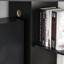 Garret Black Space Saving Corner Desk with Shelves - Seasonal Overstock