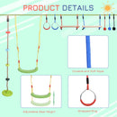 Kids Sports, Kids Ninja Warrior Backyard Swing & Climb Set - Seasonal Overstock