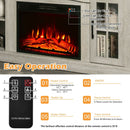 Fireplaces, Parker Grey 1400W Electric Fireplace TV Stand for up to 65" TVs - Seasonal Overstock