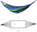 Hammocks, Cotton Canvas Hammock - Blue Green - Seasonal Overstock