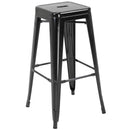 Barstools, Ruttleford Black Barstools 30in (Set of 4) - Seasonal Overstock