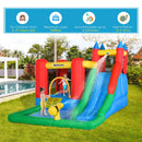 Bouncy Castles, 6 in 1 Bouncy Castle With Water Slide 11.5' x 8.8' x 7' - Seasonal Overstock