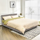 Glimmer Full Size Upholstered Platform Bed Frame - Light Grey - Seasonal Overstock
