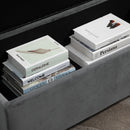 Helminia 43" Grey Storage Bench - Seasonal Overstock