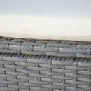 Patio Furniture, Okana 3pc Rattan Patio Chairs & Table Set - Grey - Seasonal Overstock