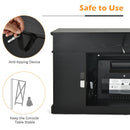 Fireplaces, Parker Black 1400W Electric Fireplace TV Stand for up to 65" TVs - Seasonal Overstock