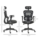 Pattison Ergonomic High Back Swivel Office Chair - Black - Seasonal Overstock