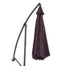 Patio Umbrellas, 10' Deluxe Cantilever Patio Umbrella - Coffee Brown - Seasonal Overstock