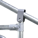 Small Animal Habitats & Cages, 10' x 6.5' Steel Walk-In Chicken Coop Pen with Peaked Roof and Canopy - Seasonal Overstock