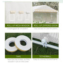 20' x 10' x 7' Soft Cover Dome Top Greenhouse - White - Seasonal Overstock