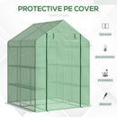 Greenhouse, 4.7' x 4.5' x 6.2' Portable Walk-In Greenhouse with 8 Shelves - Seasonal Overstock