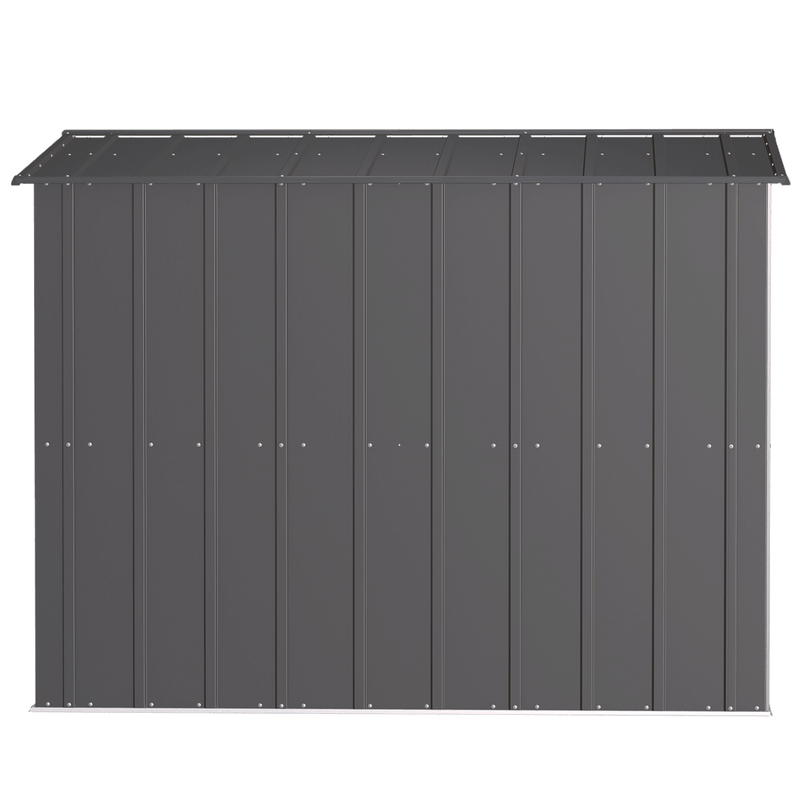 8' x 8' Arrow Classic Steel Storage Shed - Charcoal - Seasonal Overstock