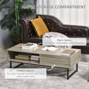 Coffee Tables, Cody Dual Lift Top Modern Coffee Table with Hidden Storage - Grey - Seasonal Overstock