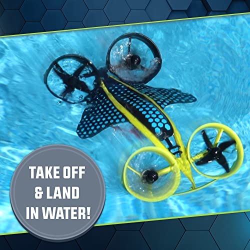 HydraQuad 3-in-1 Hybrid Air to Water Stunt Drone - Seasonal Overstock