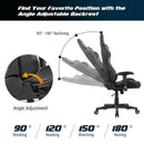 Office Chairs, Lucas High-Back Gaming Chair with Massage - Grey - Seasonal Overstock