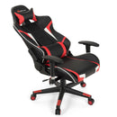 Office Chairs, Lucas High-Back Gaming Chair with Massage - Red - Seasonal Overstock