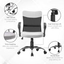 Minnie Ergonomic Mid Back Office Chair - Grey & Black - Seasonal Overstock