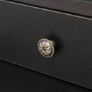 Nathan Laptop Desk with Display Shelves and Drawers - Black - Seasonal Overstock