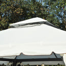 Phaedra 10' x 10' Aluminum Cream White Gazebo - Seasonal Overstock