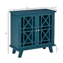 Pyper 2 Door Blue Accent Storage Cabinet - Seasonal Overstock