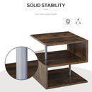 Sylas End Table Shelf - Rustic Brown - Seasonal Overstock