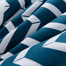 Ascan Queen Size 3-Pc All Season Blue / White Comforter Set - Seasonal Overstock