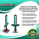 Minecraft Diamond Sword 15.75" Desk Lamp Light - Seasonal Overstock