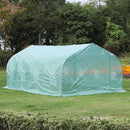Greenhouses, 20 x 10 x 7ft Soft Cover Walk-In Greenhouse Green - Seasonal Overstock