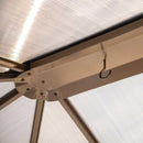 Gazebos, 10' x 12' Sycamore Hard Top Gazebo Dark Coffee - Seasonal Overstock