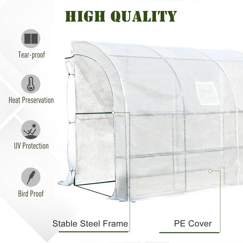 10' x 5' x 7' Side Wall Soft Cover Greenhouse - Seasonal Overstock
