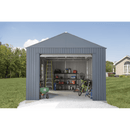 Sheds, Garages & Carports, 12' x 20' Everest Steel Storage Shed Garage Wind and Snow Rated - Charcoal - Seasonal Overstock