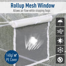 Greenhouses, 20 x 10 x 7ft Soft Cover Walk-In Greenhouse White - Seasonal Overstock