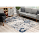 Area Rugs, Malachi Navy / Grey Modern Area Rug by Casper Studios - Seasonal Overstock