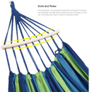 Hammocks, Cotton Canvas Hammock - Blue Green - Seasonal Overstock