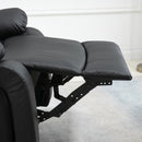 Recliner Chair, Amaris Manual Swivel Recliner Chair with Vibration Massage - Black - Seasonal Overstock