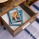 Brandel Rustic Brown Mid Century Modern Coffee Table - Seasonal Overstock