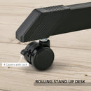 Clydsdale Standing and Sitting Adjustable Height Rolling Desk - Seasonal Overstock