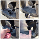 Faron 28" Round 40,000 BTU Faux Stone LP Fire Pit with Lava Rocks and Cover - Grey - Seasonal Overstock