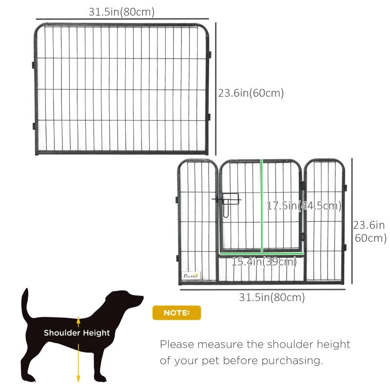 Heavy Duty 12-Panel Pet Playpen for Dogs - 24" Fencing Height - Seasonal Overstock