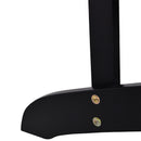 Linkin Wood Adirondack Chair in Black - Seasonal Overstock