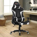Office Chairs, Lucas High-Back Gaming Chair with Massage - White - Seasonal Overstock