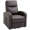 Reclining Chairs, Walker Lift Recliner Chair in Brown with Vibration Massage - Seasonal Overstock