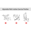 Workout Benches, Adjustable Workout Bench Press Bench - Seasonal Overstock