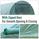 Greenhouse, 20' x 10' x 7' Soft Cover Dome Top Greenhouse - Green - Seasonal Overstock